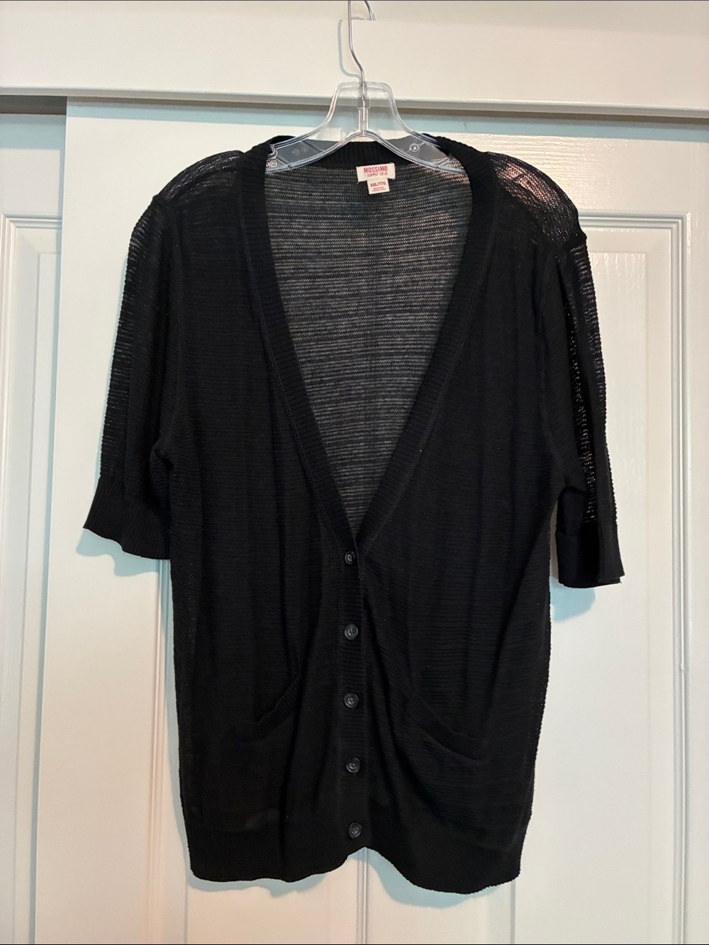 Mossimo Supply Co. Black Sheer Knit Cardigan